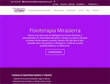 Tablet Screenshot of fisioterapiamirasierra.com